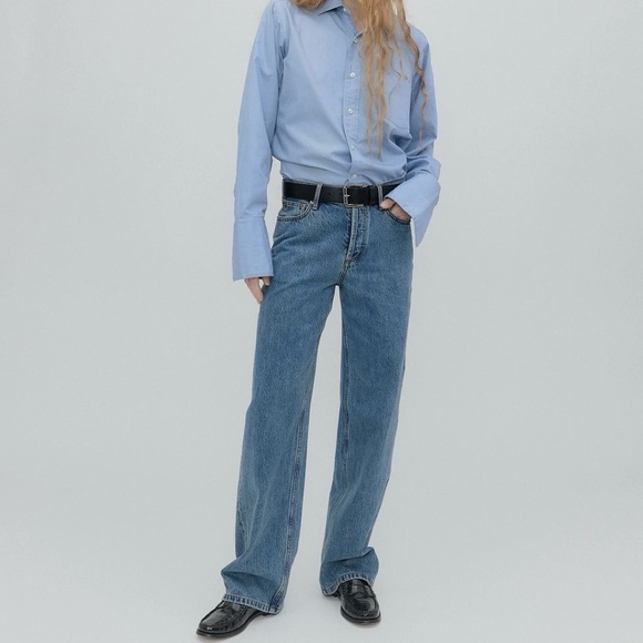 Still Here Denim - Still Here Classic Straight-Leg Blue Women's Jeans